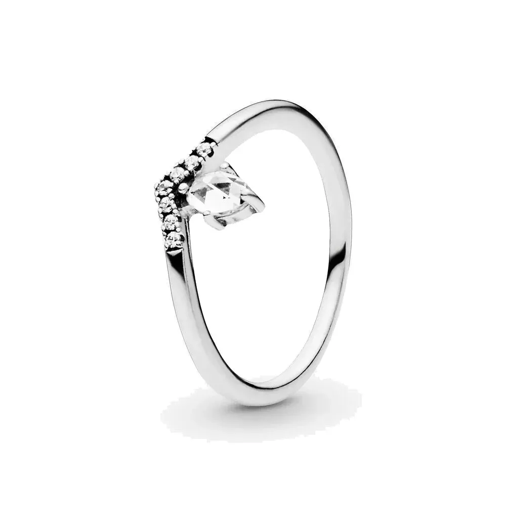 925 Silver Stackable Love Heart Crown Ring For Women Original Silver 925 Rings Brand Jewelry Gift
