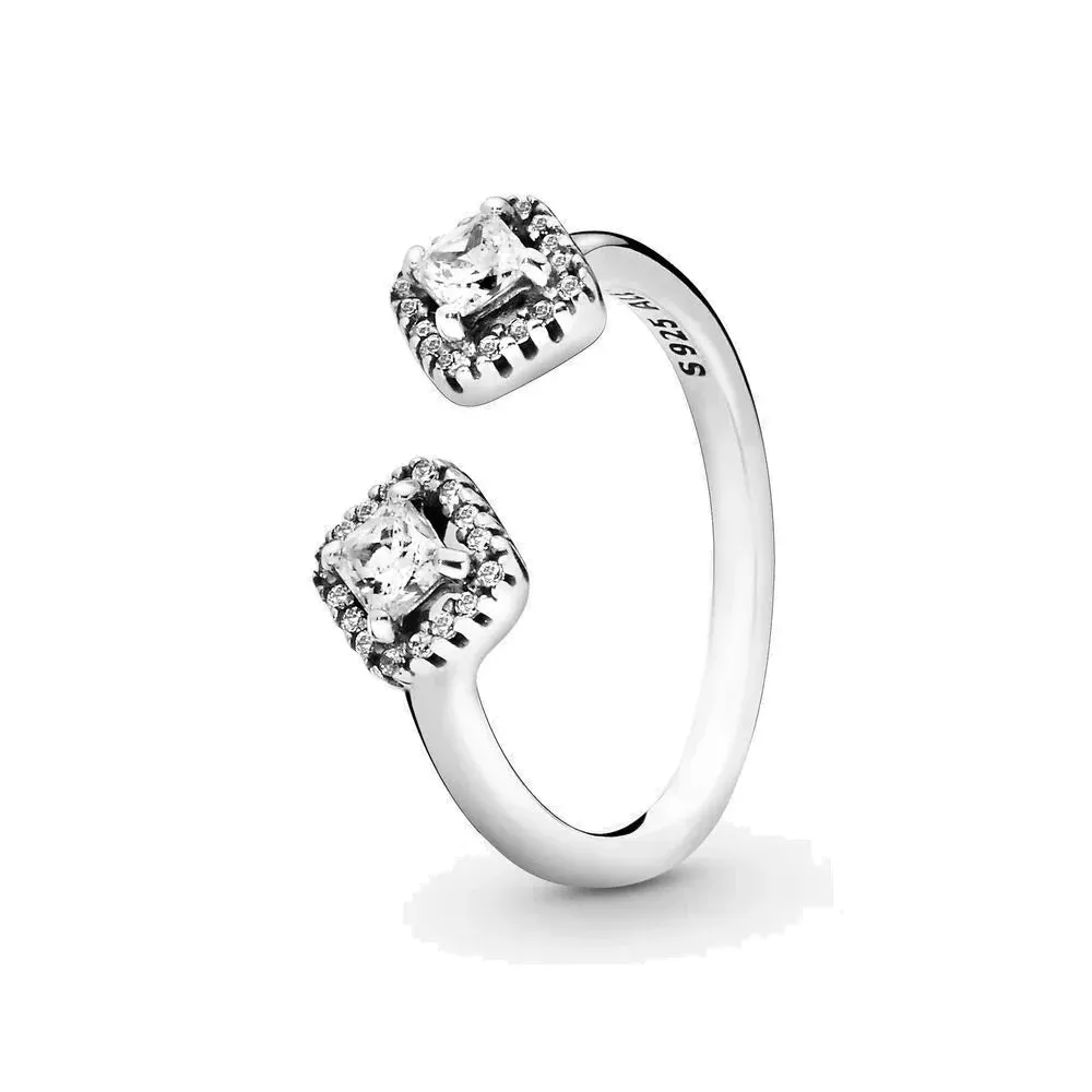 925 Silver Stackable Love Heart Crown Ring For Women Original Silver 925 Rings Brand Jewelry Gift