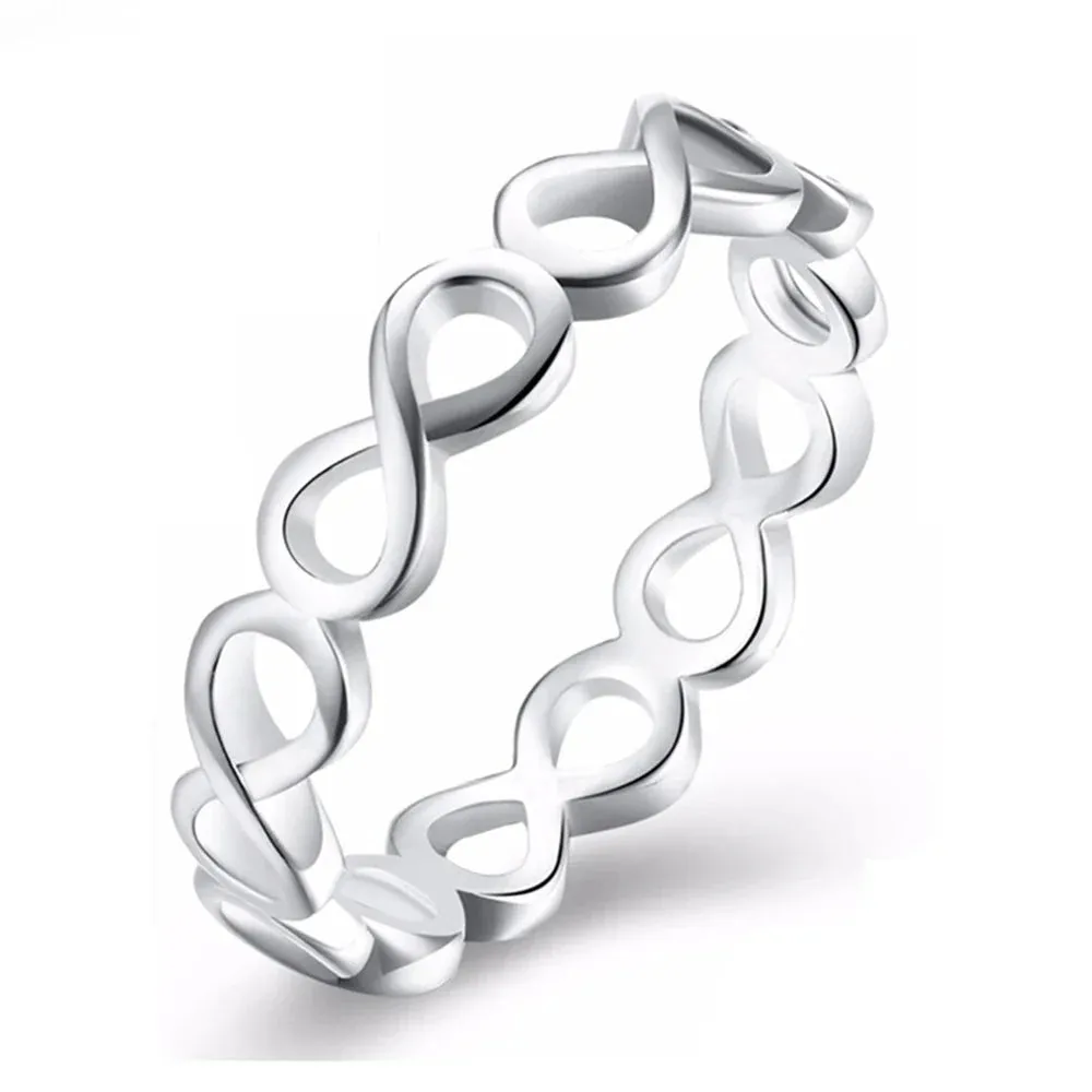 925 Silver Stackable Love Heart Crown Ring For Women Original Silver 925 Rings Brand Jewelry Gift