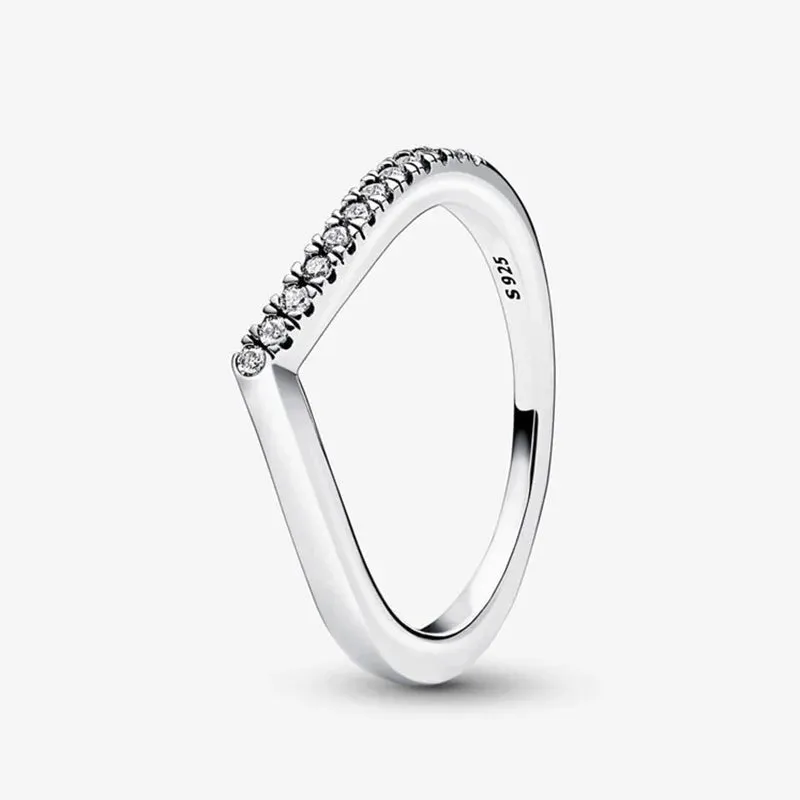 925 Silver Stackable Love Heart Crown Ring For Women Original Silver 925 Rings Brand Jewelry Gift