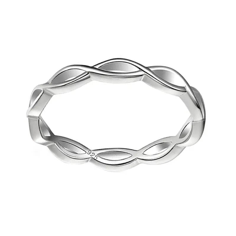 925 Sterling Silver Woven Celtic Knot Ring