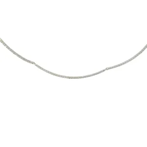 A. Link White Gold Diamond Collar Necklace