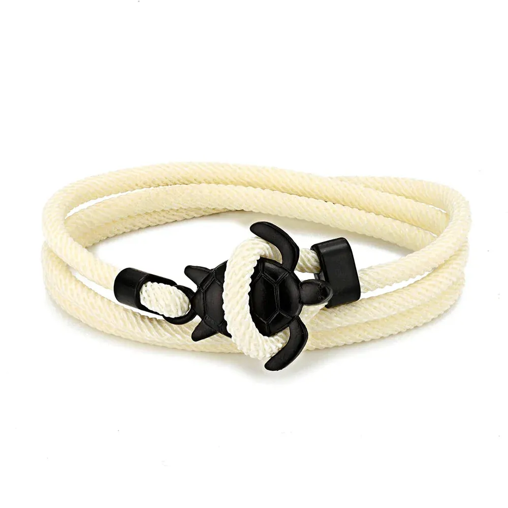Adjustable Milan Rope Turtle Bracelet