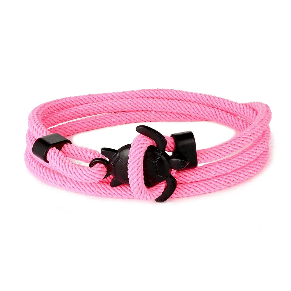 Adjustable Milan Rope Turtle Bracelet