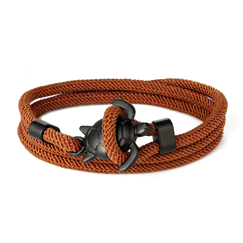 Adjustable Milan Rope Turtle Bracelet
