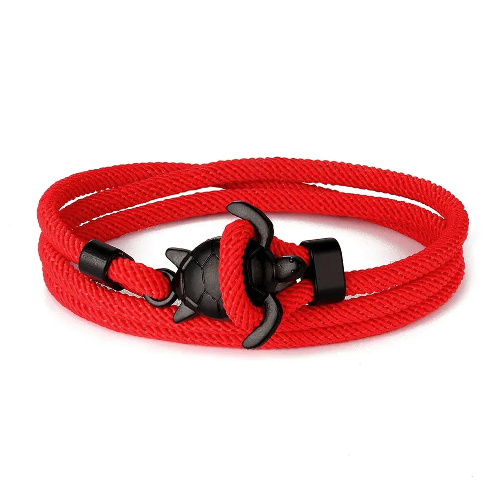 Adjustable Milan Rope Turtle Bracelet