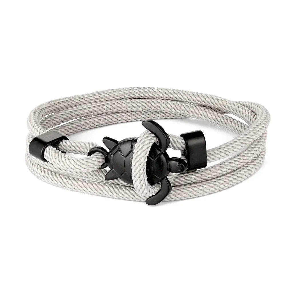 Adjustable Milan Rope Turtle Bracelet