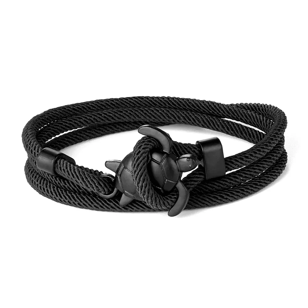 Adjustable Milan Rope Turtle Bracelet