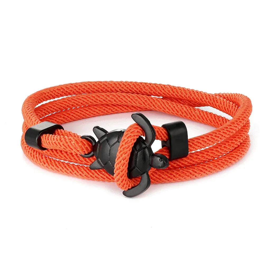 Adjustable Milan Rope Turtle Bracelet