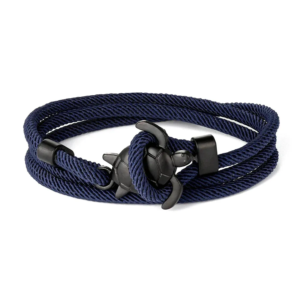Adjustable Milan Rope Turtle Bracelet