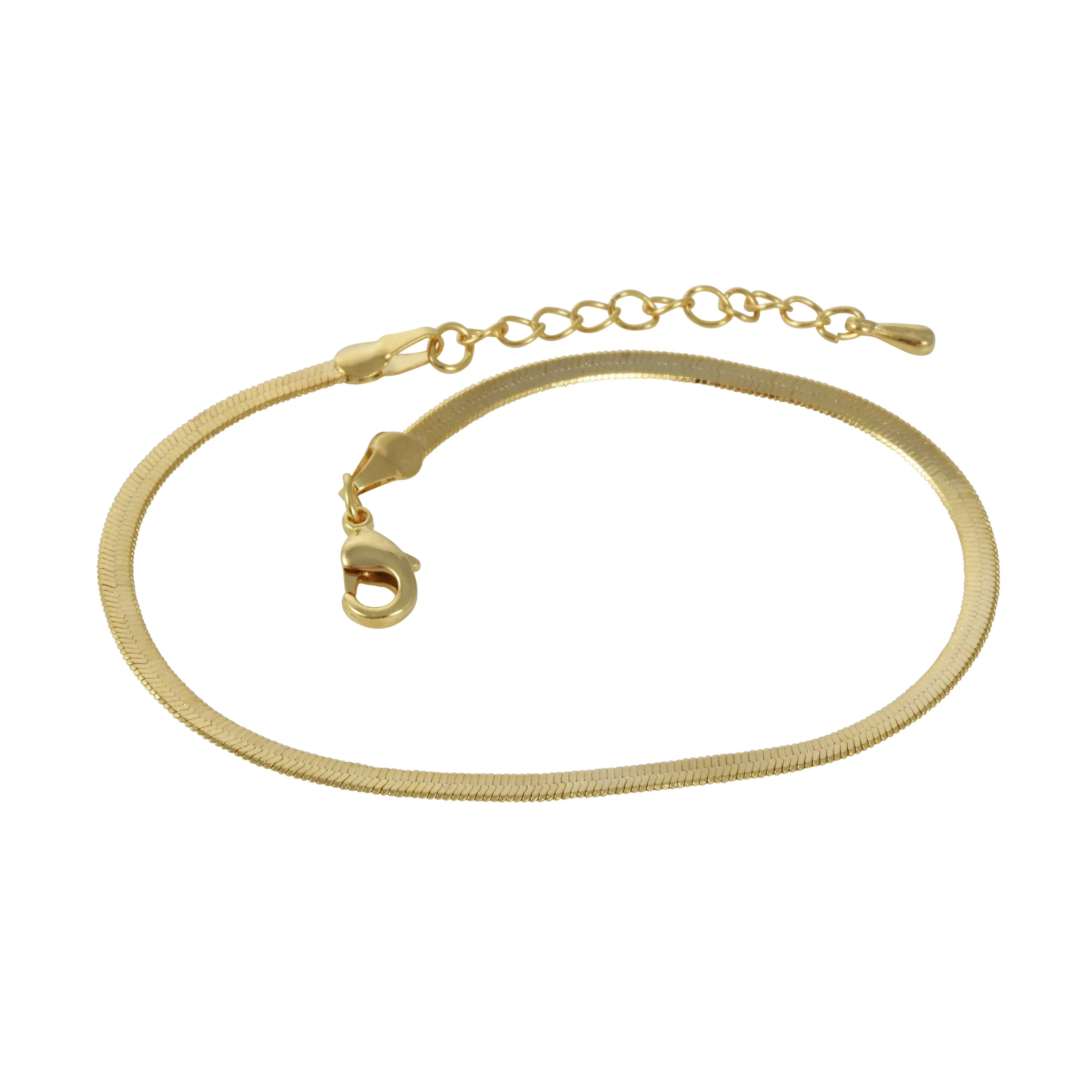 Adorn512 - Flat Snake Chain Bracelet