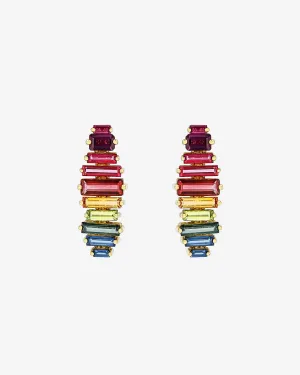 Amalfi Horizontal Rainbow Drop Earrings
