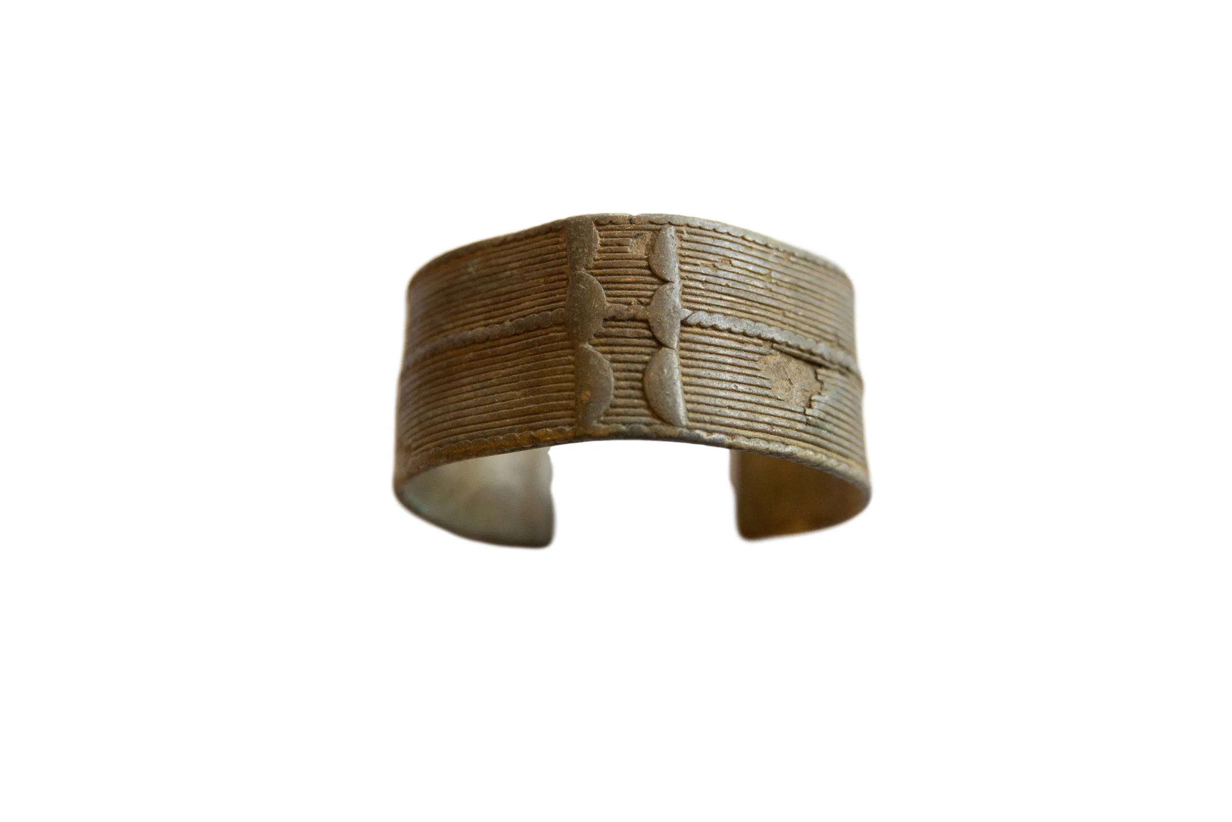 Antique African Bronze Detailed Cuff Bracelet