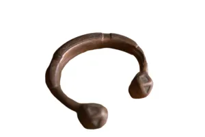 Antique African Copper Snake Cuff Bracelet