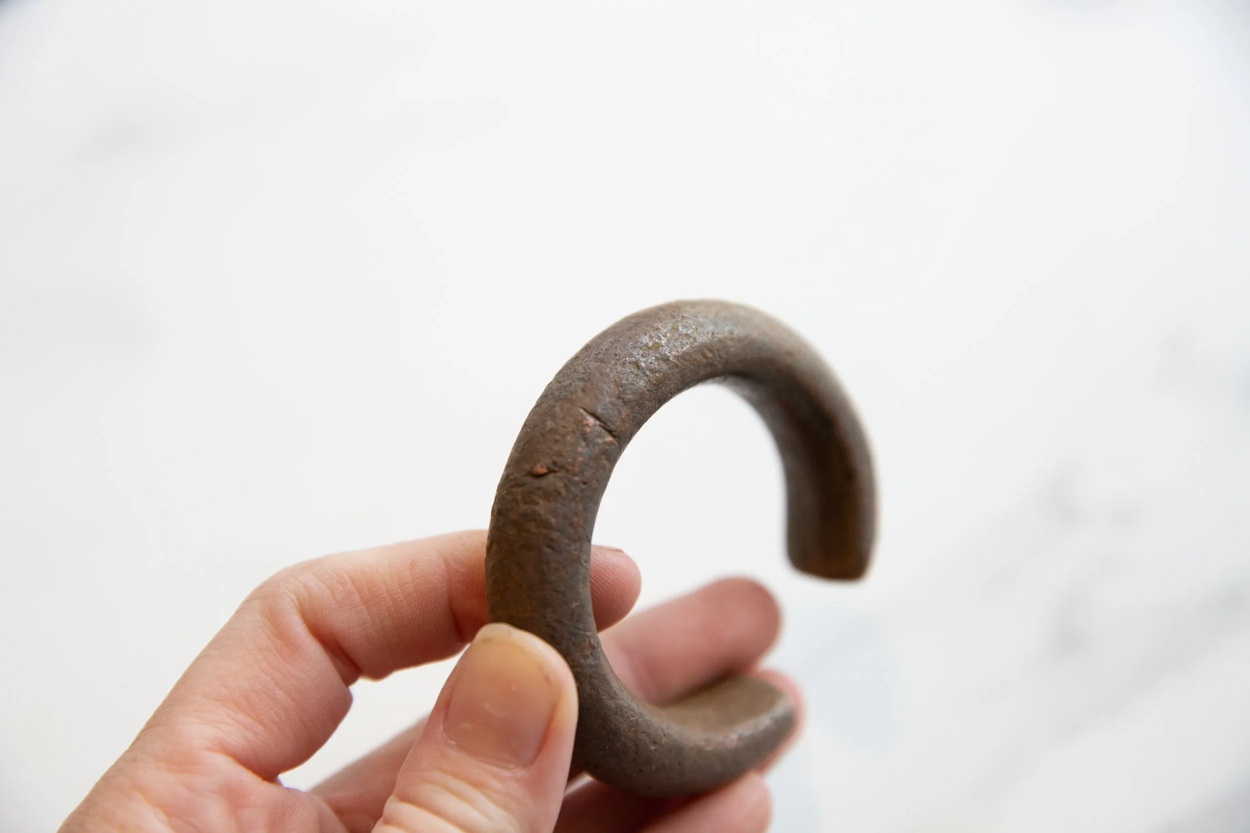 Antique African Copper Snake Cuff Bracelet