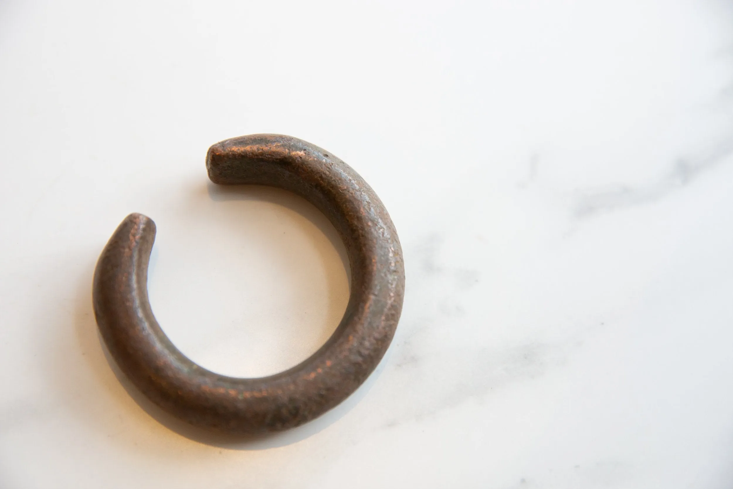 Antique African Copper Snake Cuff Bracelet