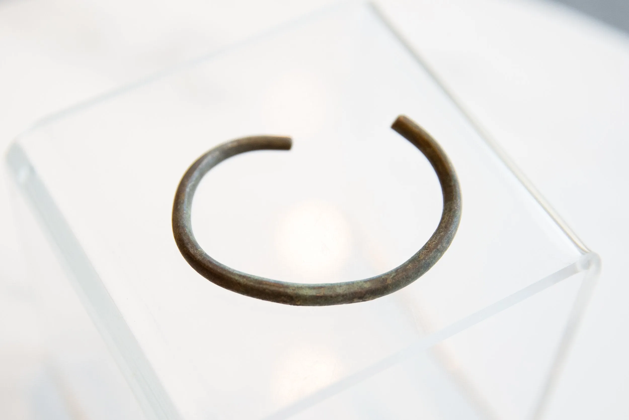 Antique African Oxidized Bronze Cuff Bracelet