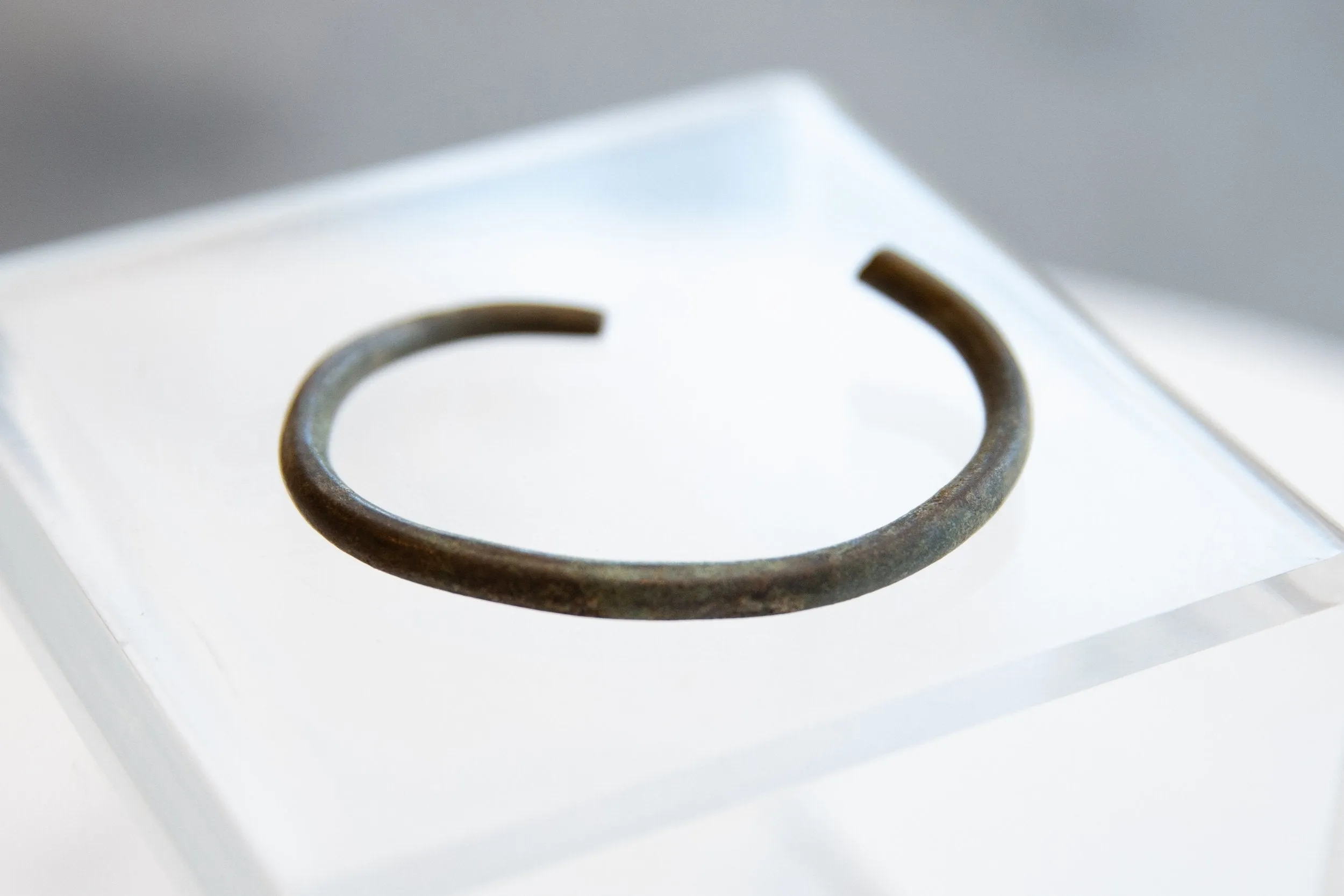 Antique African Oxidized Bronze Cuff Bracelet