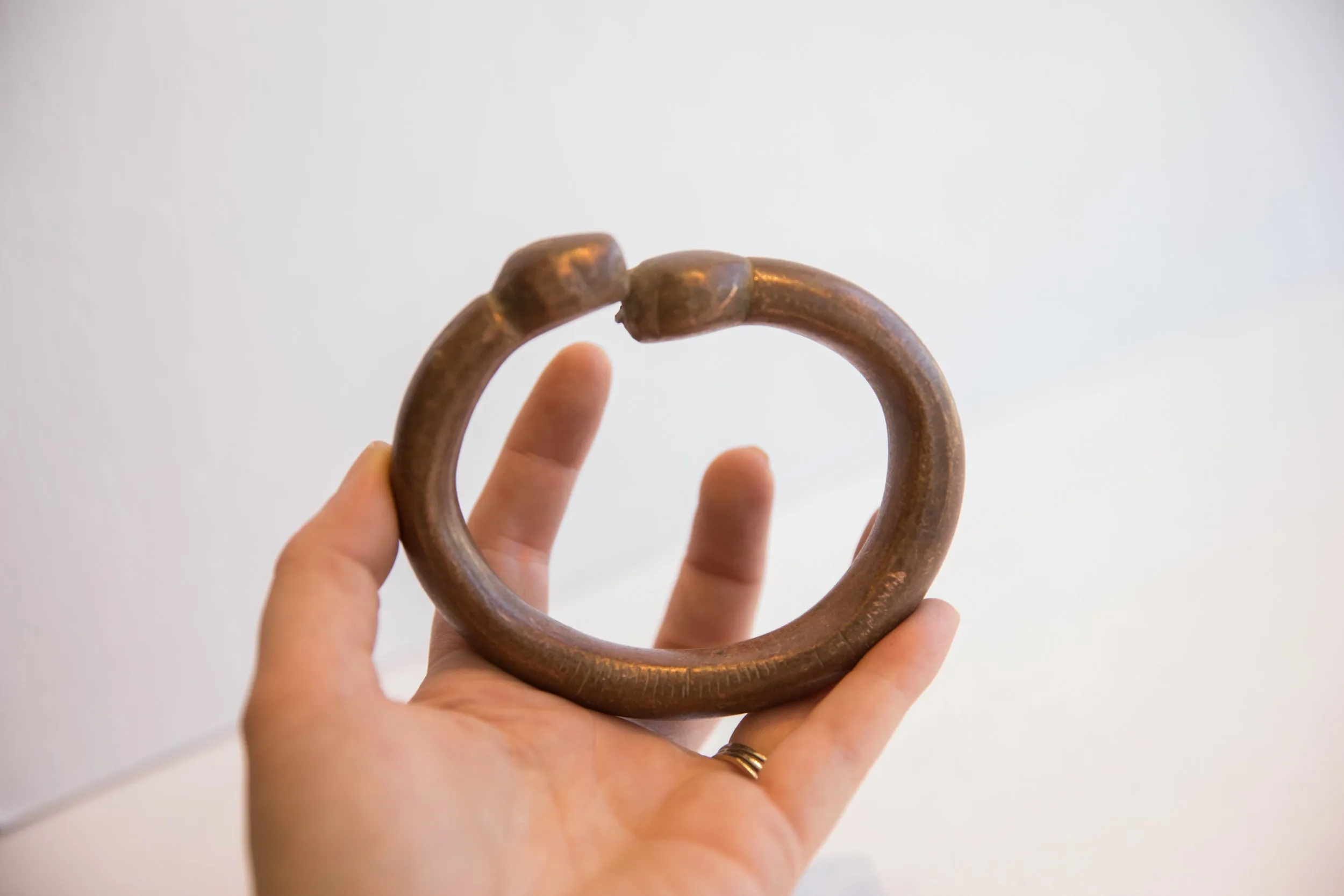 Antique African Snake Cuff Bracelet