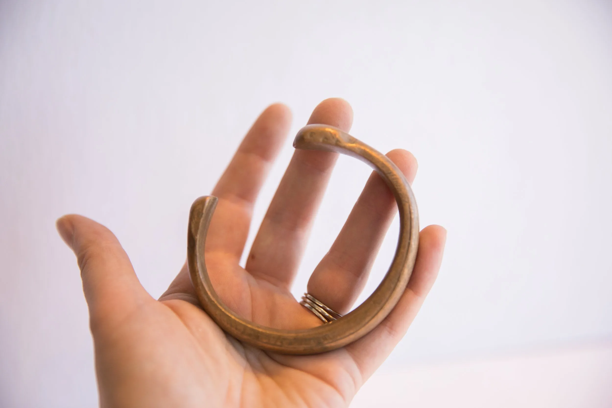 Antique African Snake Cuff Bracelet