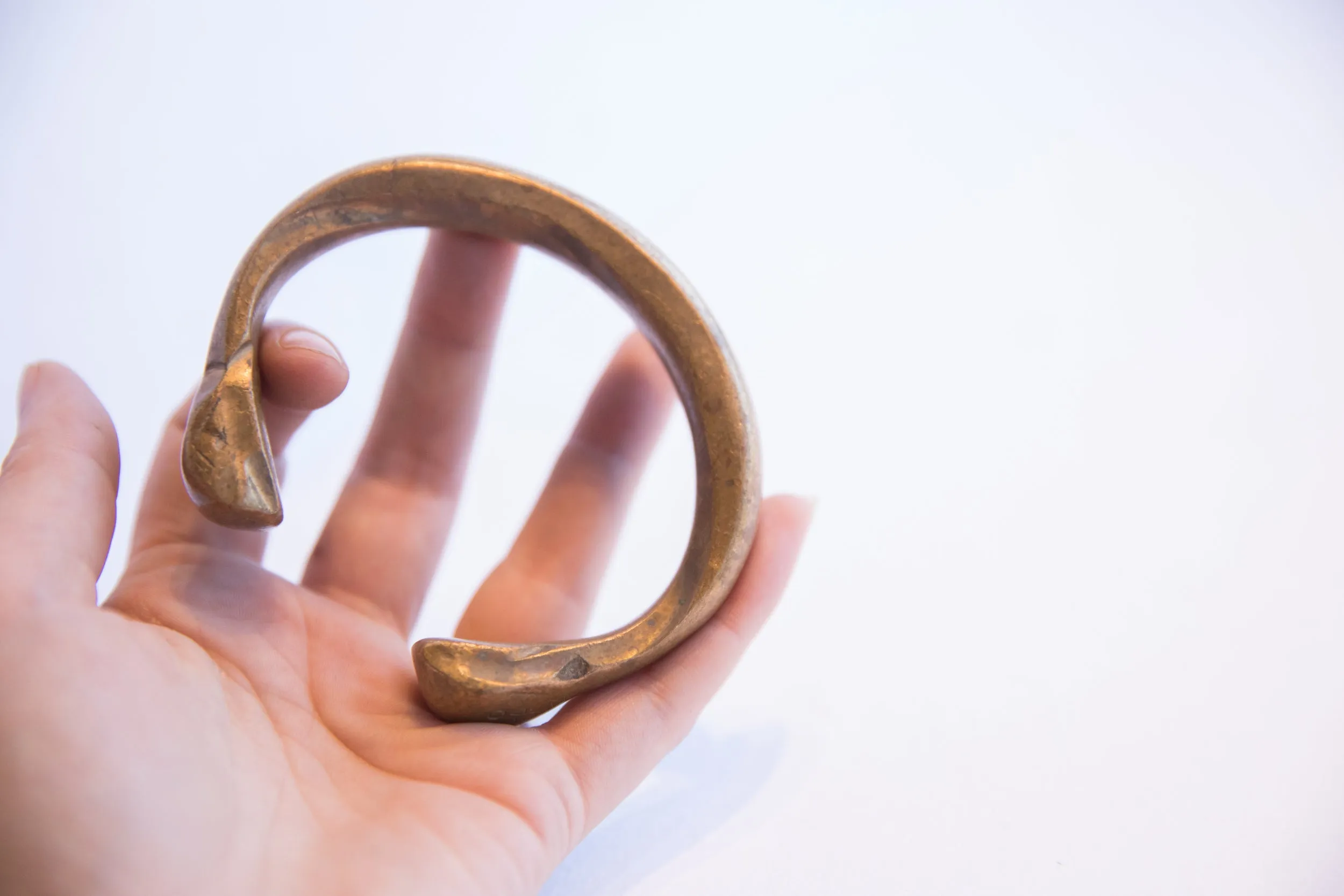 Antique African Snake Cuff Bracelet