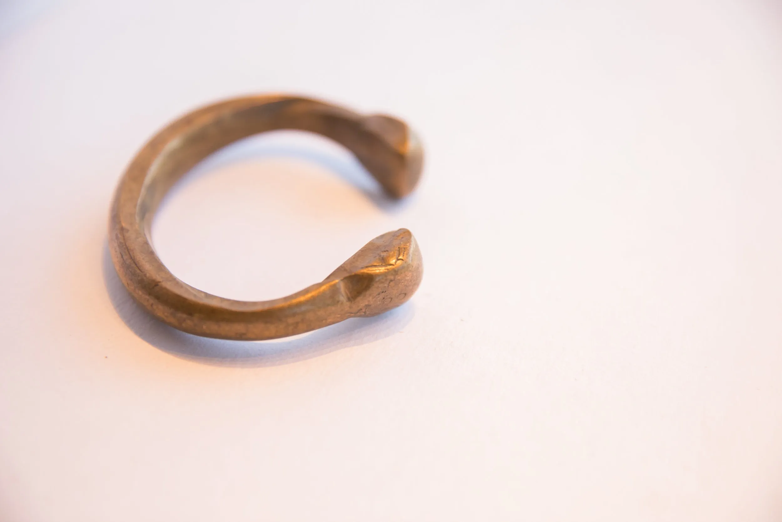 Antique African Snake Cuff Bracelet