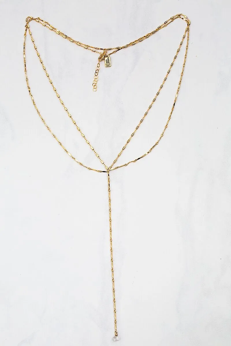 Astor Neklace with Herkimer Diamond