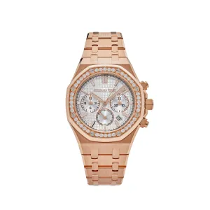 Audemars Piguet Royal Oak 26715OR.ZZ.1356OR.01 Selfwinding Chronograph Rose Gold Diamond Bezel