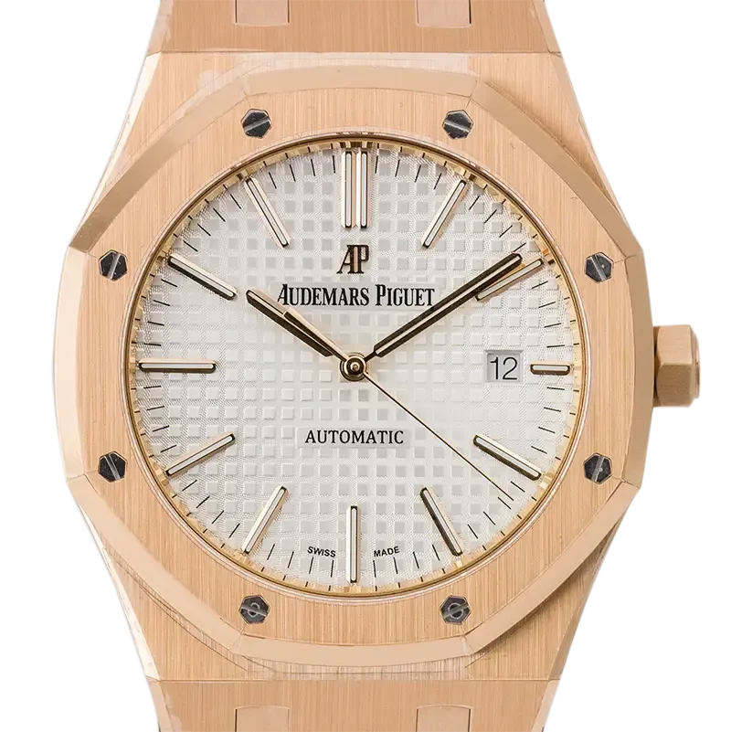 Audemars Piguet Royal Oak 41mm Rose Gold Leather Strap 15400OR.OO.D088CR.01