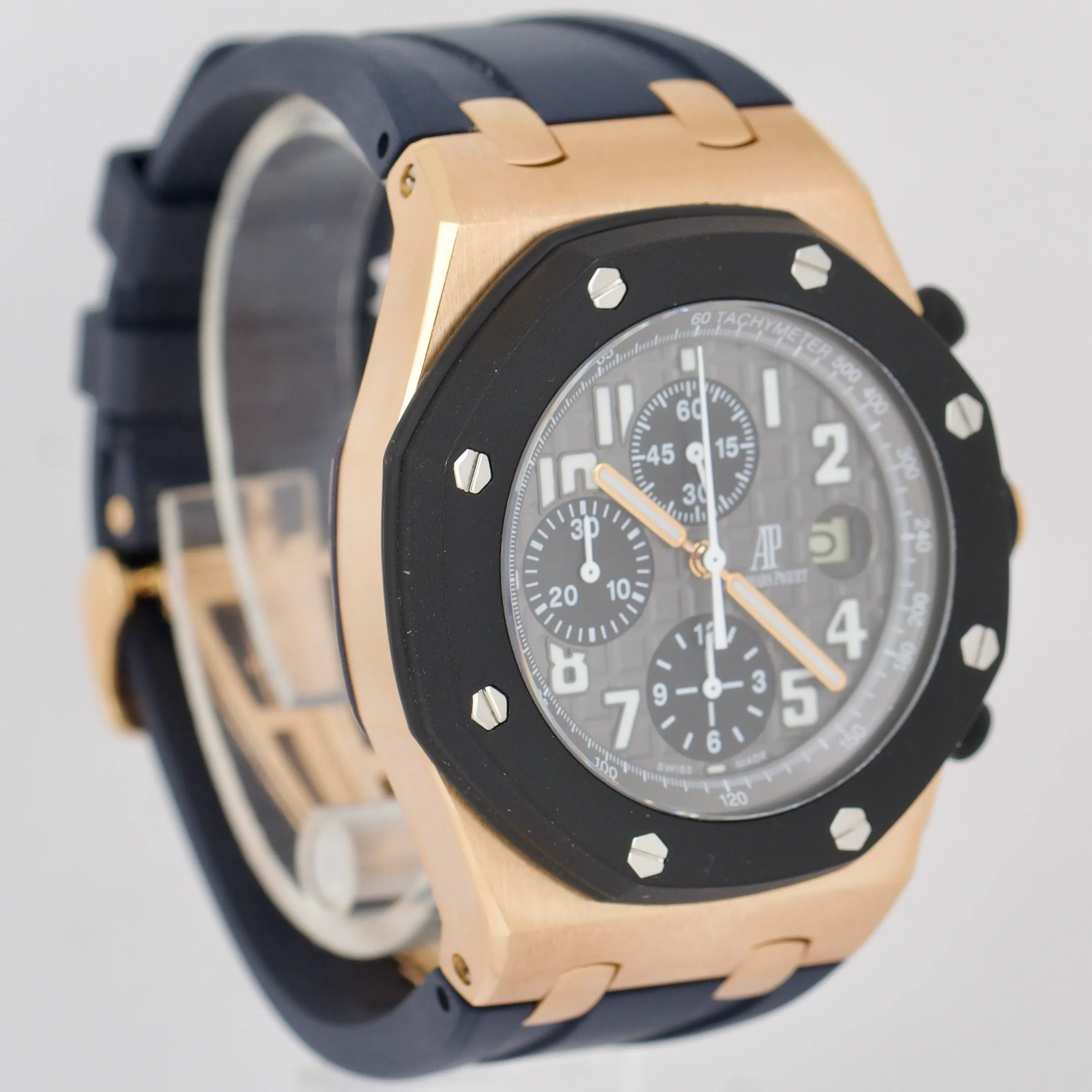 Audemars Piguet Royal Oak Offshore 18K ROSE GOLD Gray Chronograph 42mm 25940OK