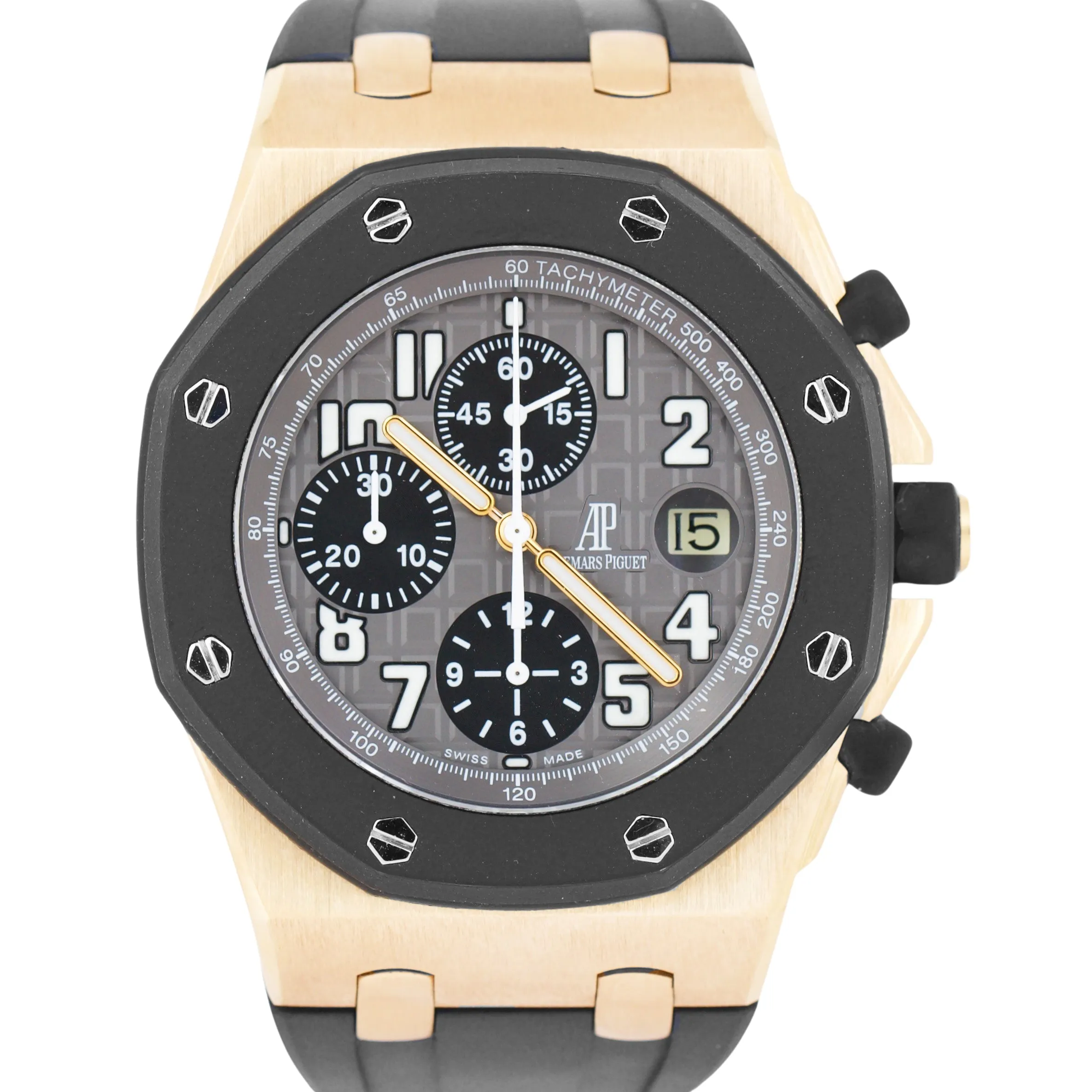 Audemars Piguet Royal Oak Offshore 18K ROSE GOLD Gray Chronograph 42mm 25940OK