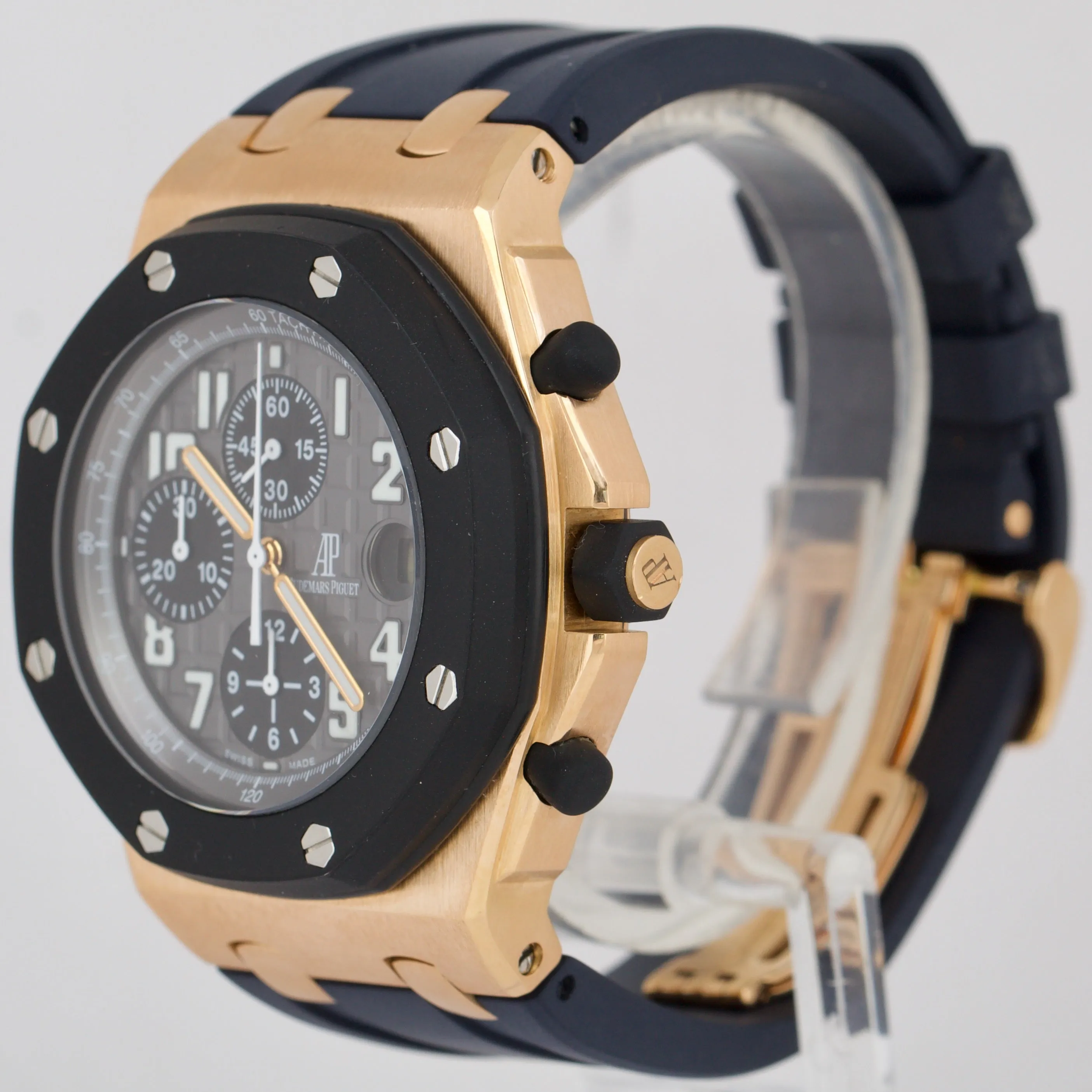 Audemars Piguet Royal Oak Offshore 18K ROSE GOLD Gray Chronograph 42mm 25940OK