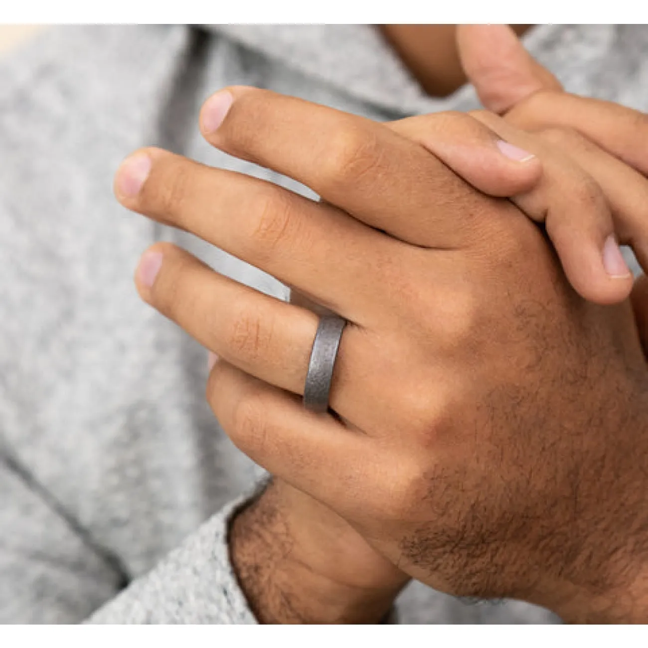Aurora Tantalum European Comfort Fit 6.5 Wedding Band Ring
