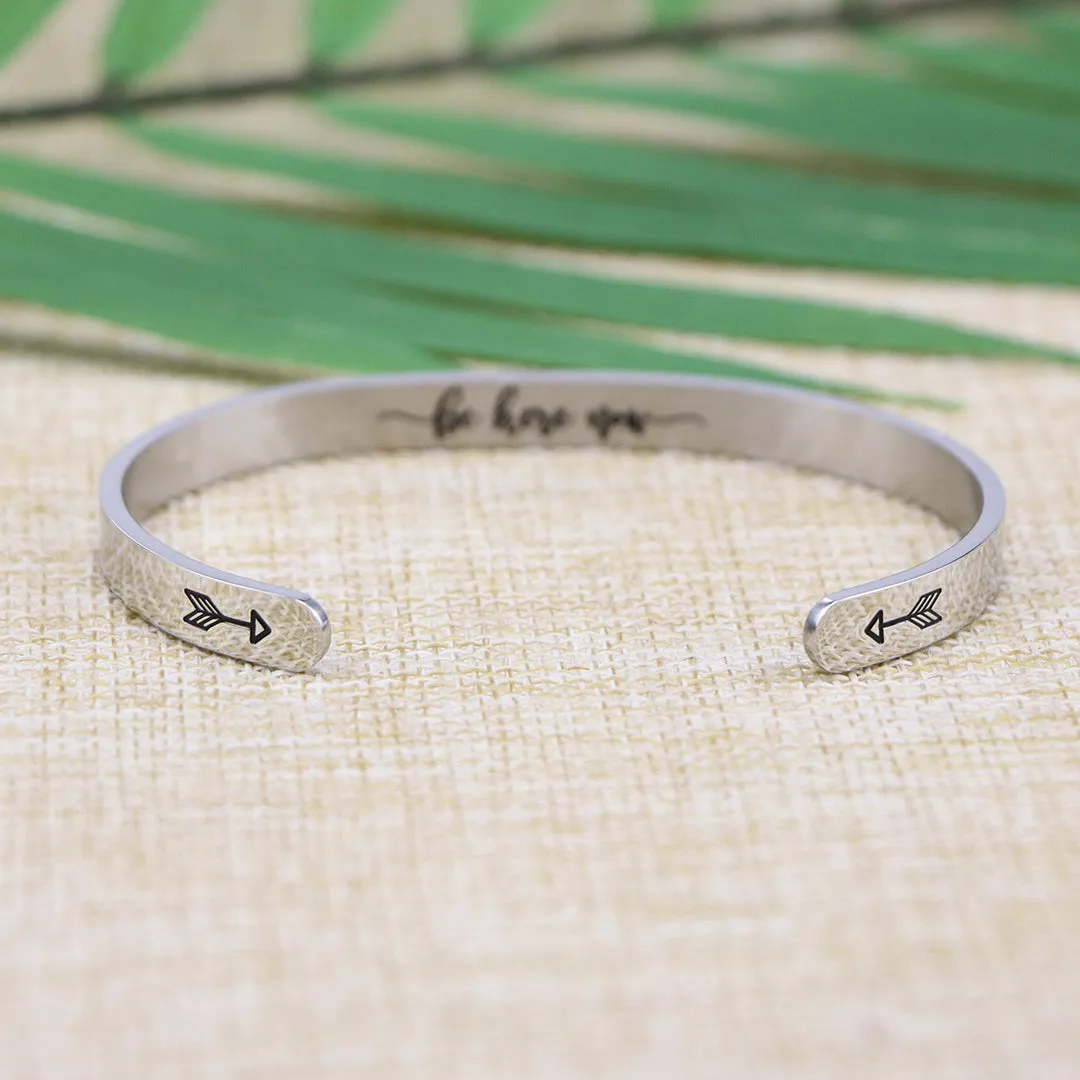 Be Here Now mindfulness Cuff Bracelets