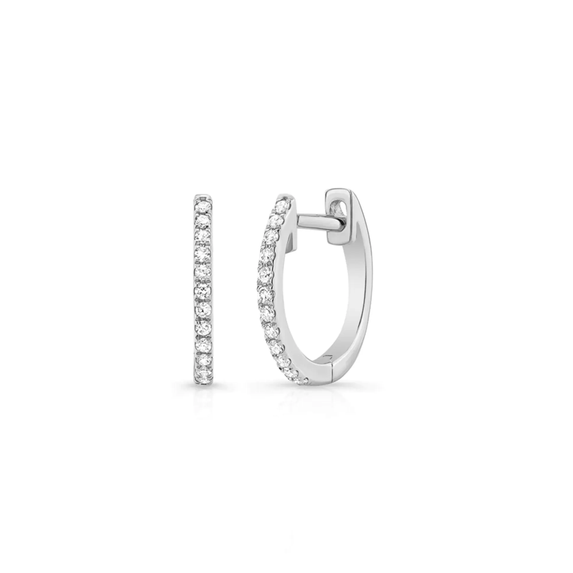 Becca Petite Diamond Huggie Earrings