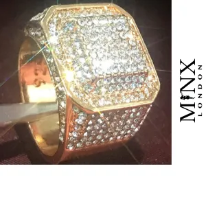 Big Iced Out Rings | Mens Gold Ring | Mens Big Gold Ring