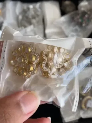 Bindu P 92.5 Silver Moissonite studs