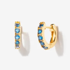 Birthstone Huggies - December