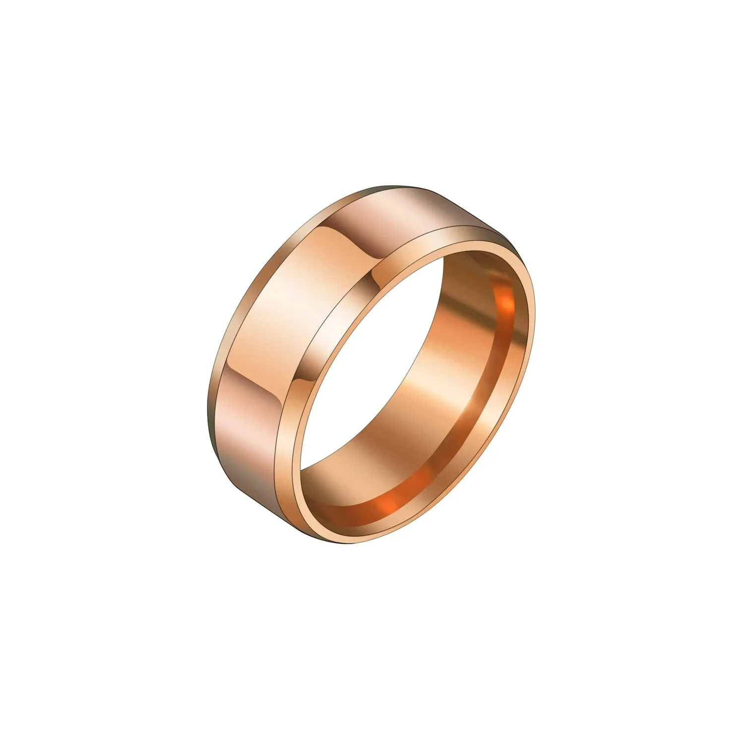 Black Titanium Stainless Steel Men's Wedding Bands