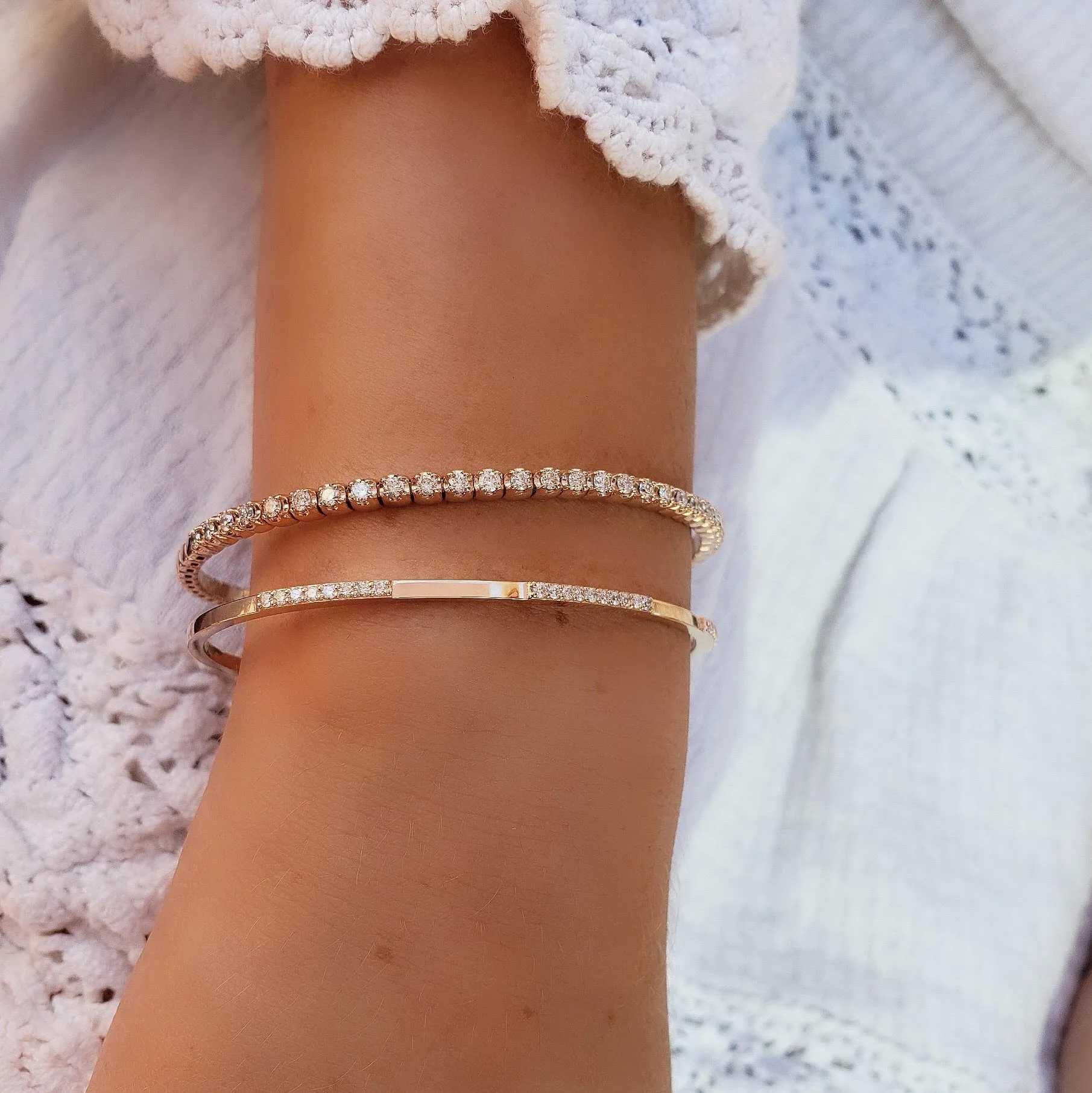 Blissful Diamond Bangle