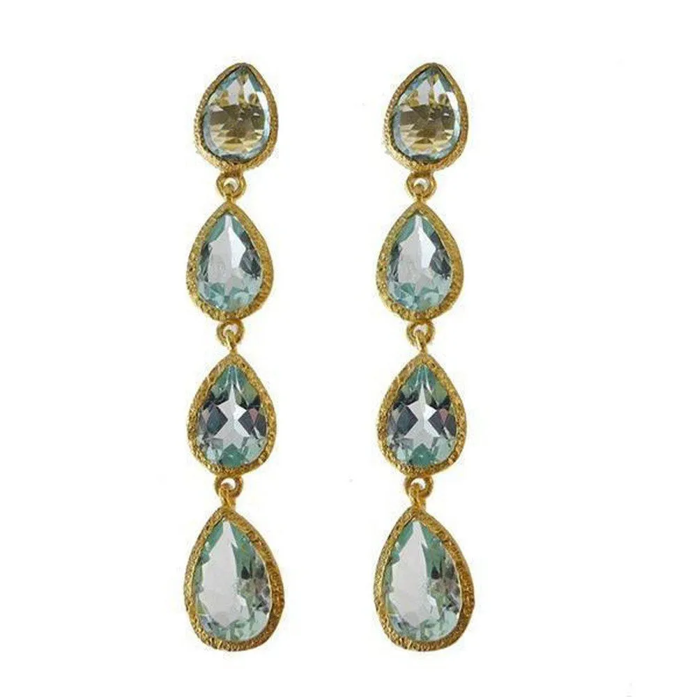 Blue Topaz Earrings