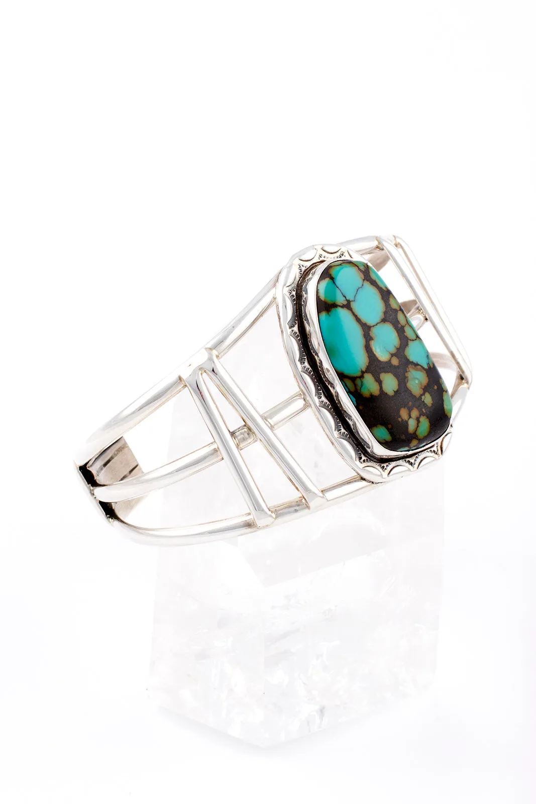 Blue/Green Turquoise Cuff by Ted Secatero