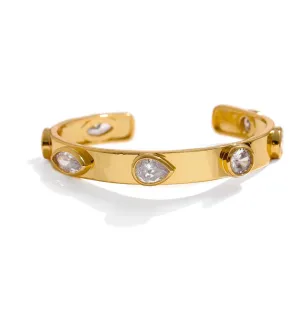 Boho & Mala Gold Cuff Bracelet DCB1022