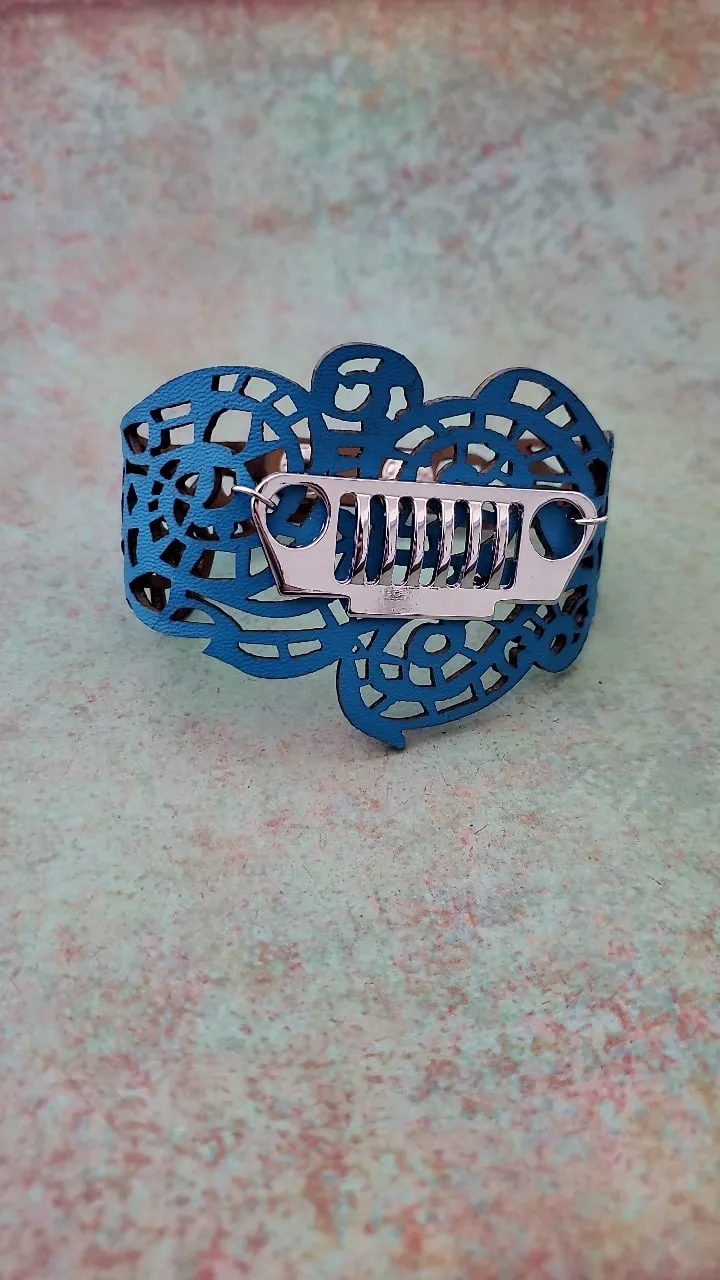 Boho Lace Jeep Cuff Bracelet