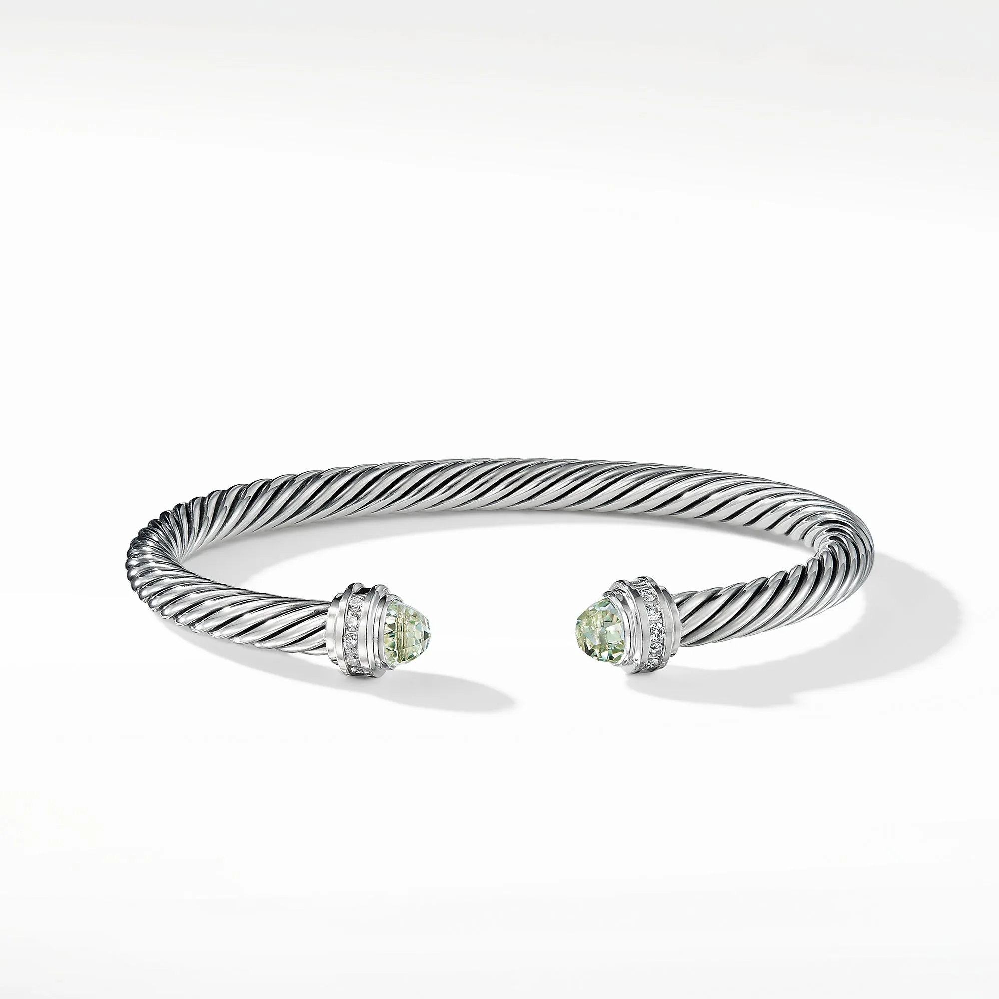 Bracelet with Prasiolite and Diamonds