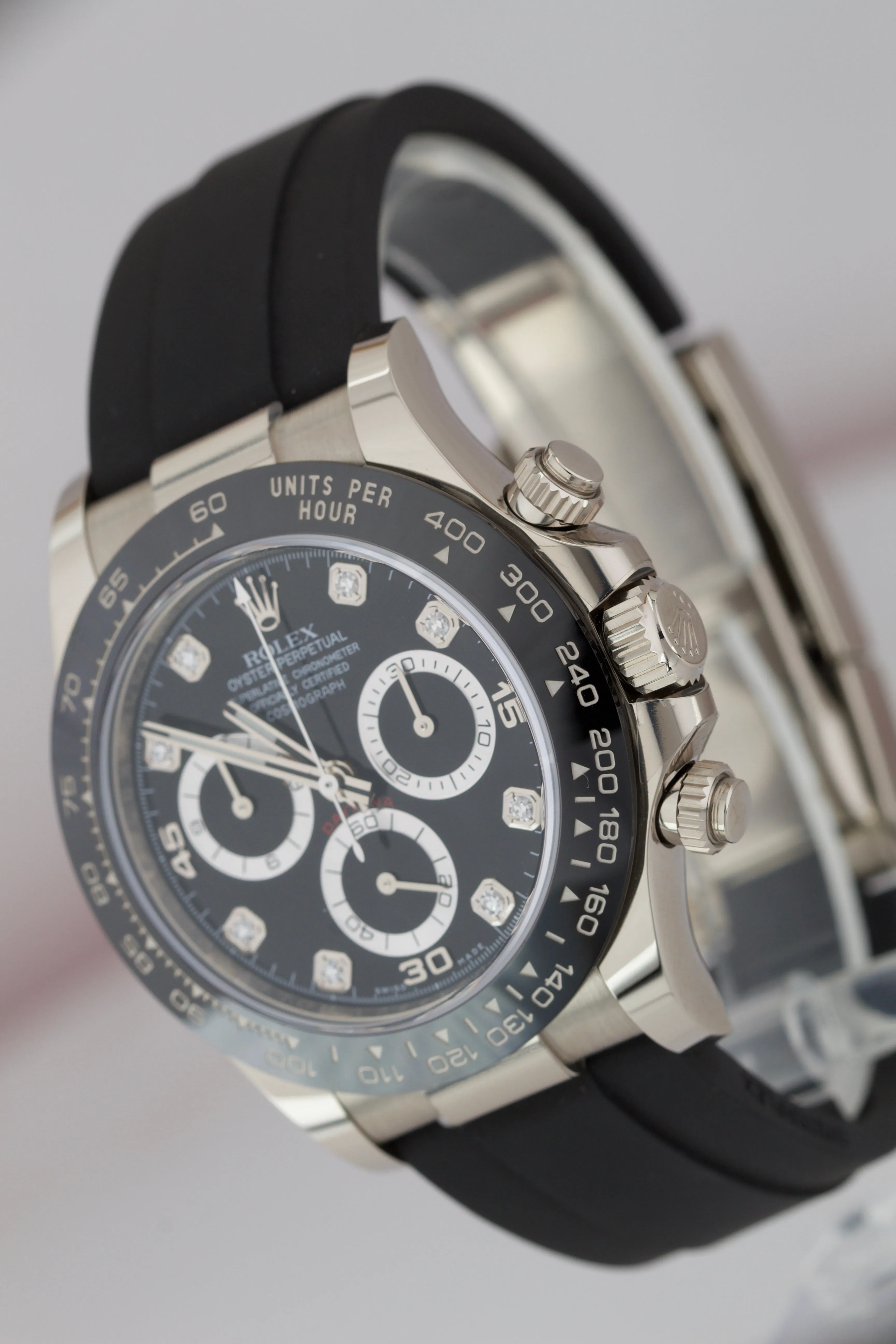 BRAND NEW 2020 Rolex Daytona Diamond Oysterflex 116519 18K White Gold 40mm Watch