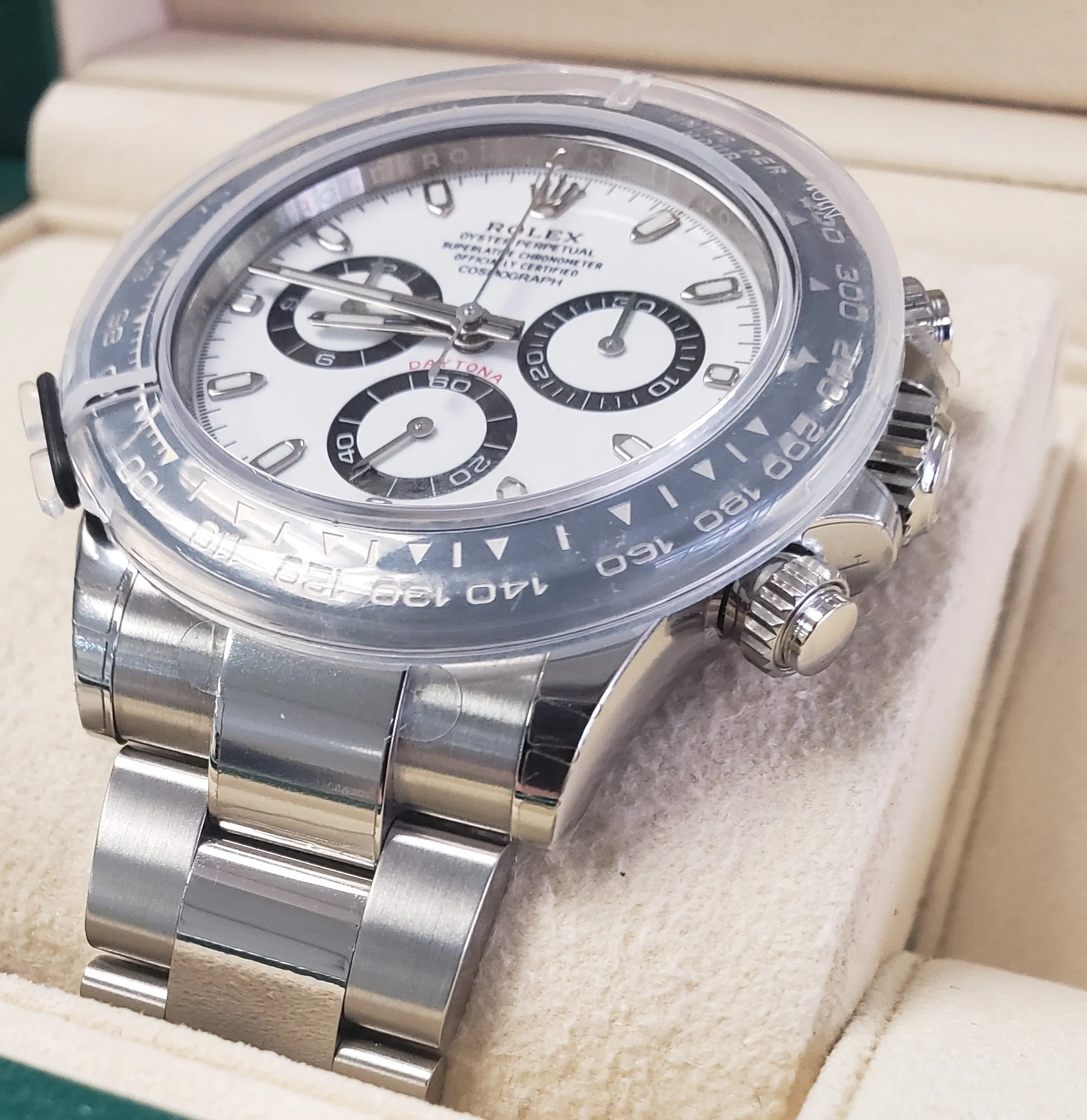 BRAND NEW FULLY STICKERED Rolex Daytona Cosmograph 116500 LN White Watch BNIB