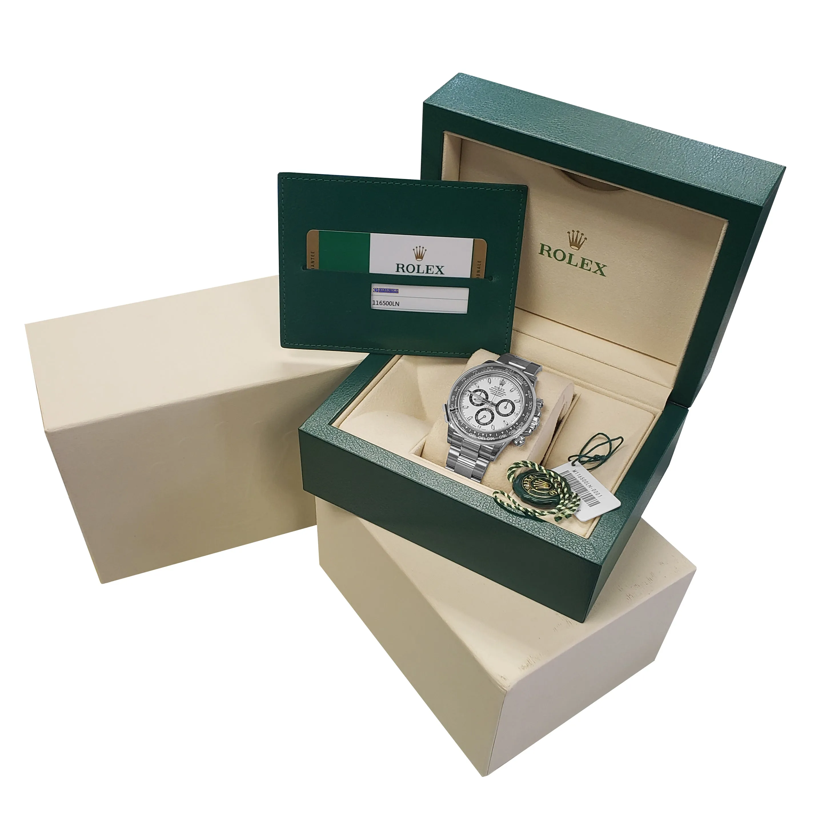 BRAND NEW FULLY STICKERED Rolex Daytona Cosmograph 116500 LN White Watch BNIB