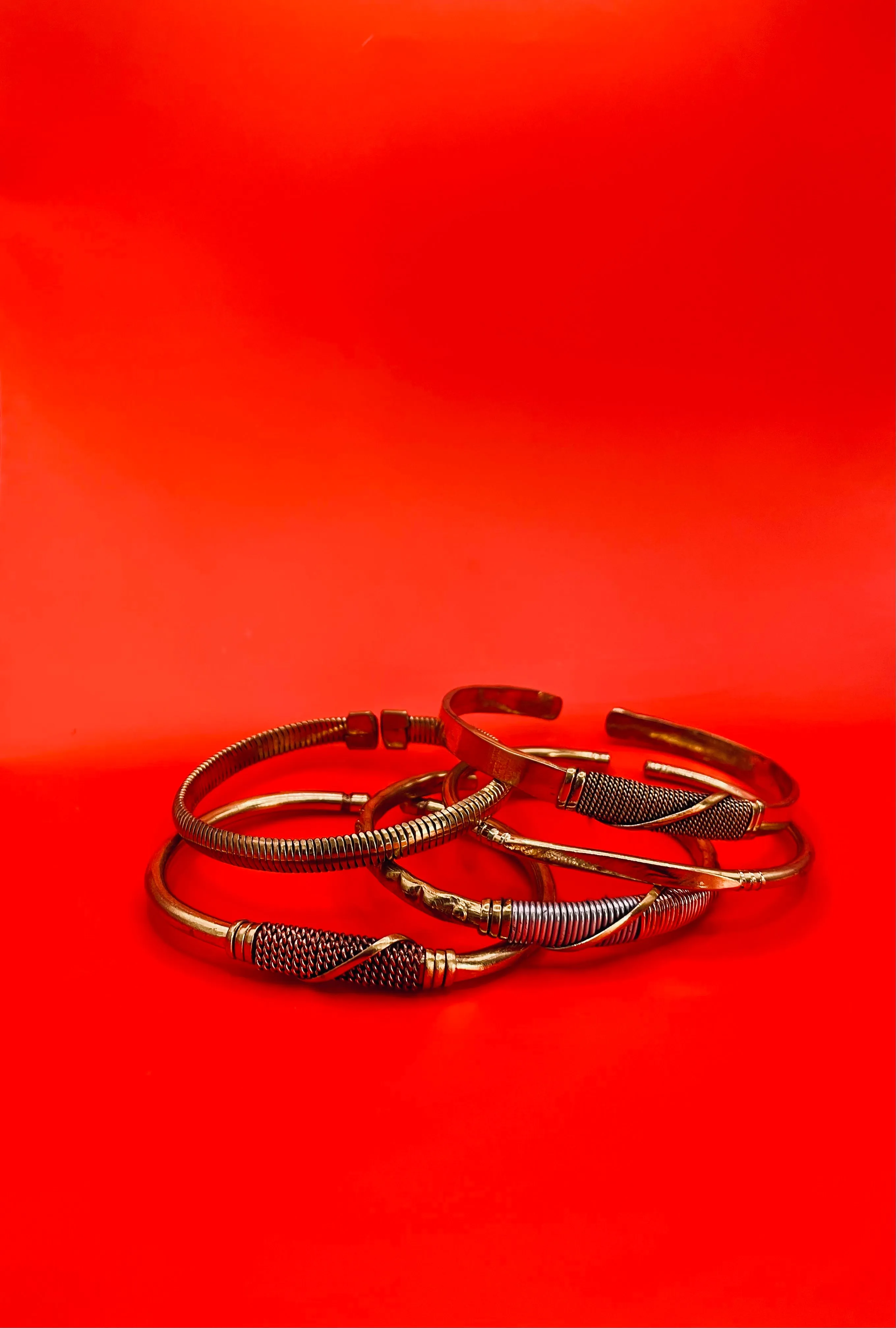 Brass bracelets