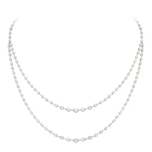 Breathtaking Diamond 18K White Gold Necklace for Her